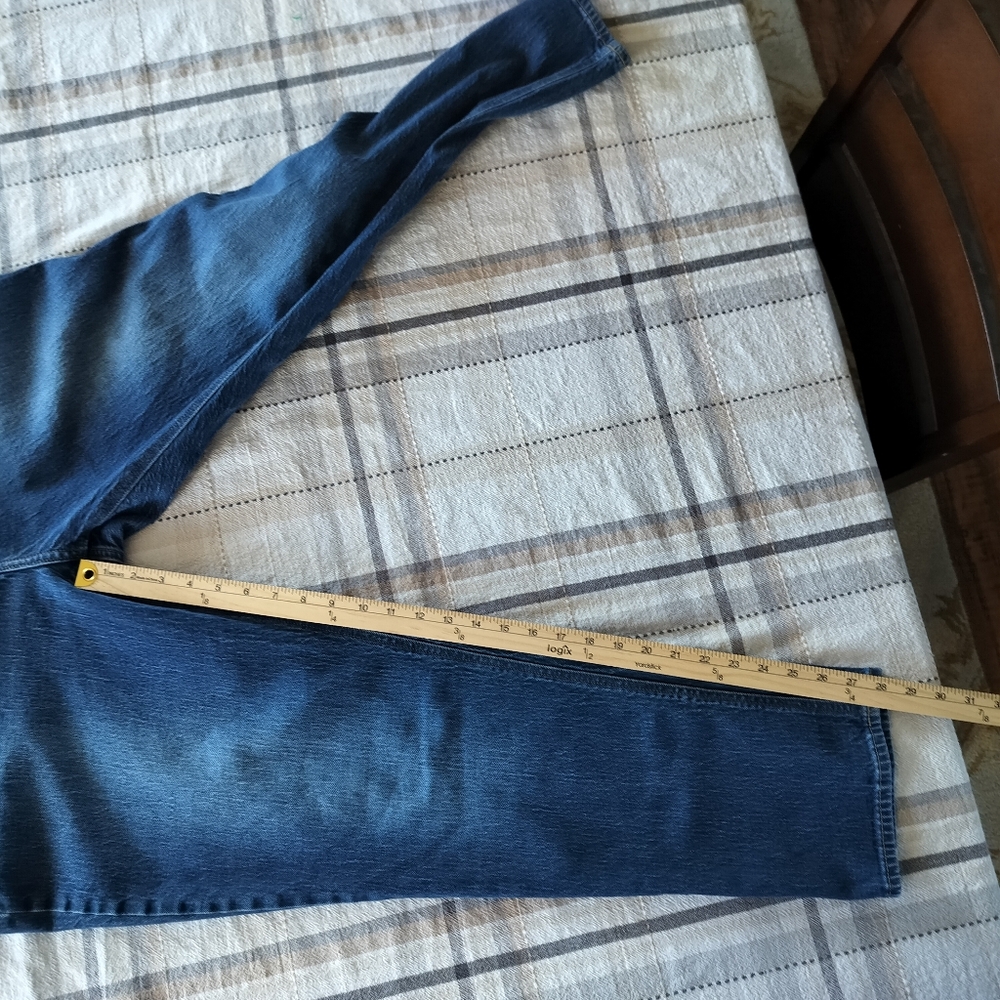 Old Navy Women's Mid Rise Boyfriend Blue Size 18 Preppy Grunge Minimalist - Picture 8 of 8
